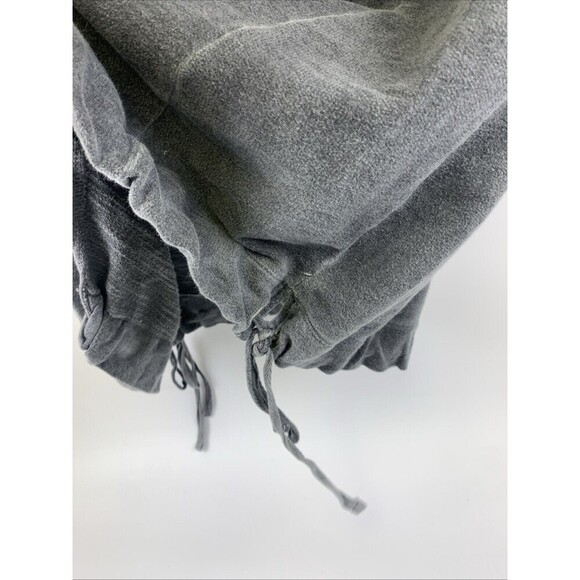 Wearables Full Zip Sweatshirt Cardigan Tunic Gray Drawstring Hem Womens Medium - Picture 5 of 11